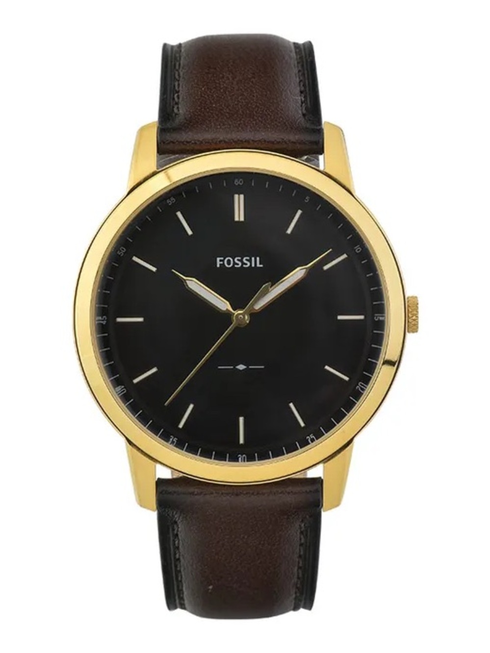 FOSSIL Minimalist FS5756 Men Brown Dial Brown Leather Strap